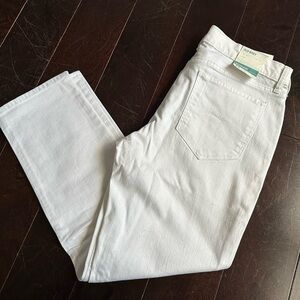Old Navy Brand White Boyfriend Cut Straight Leg Size 12 Regular